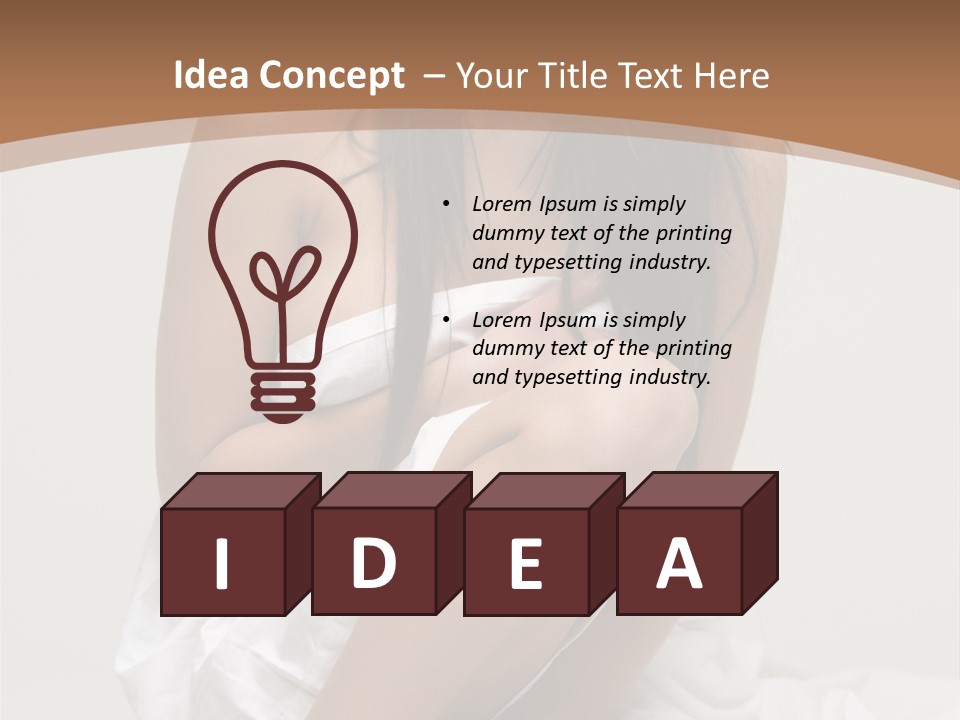 Pose Beauty Young PowerPoint Template