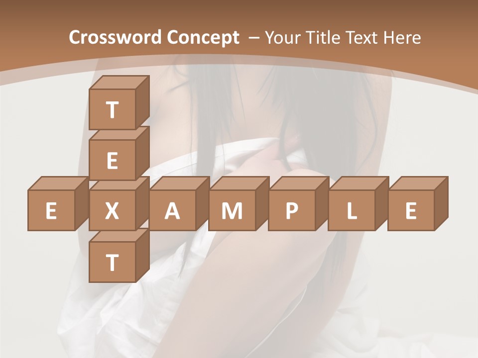 Pose Beauty Young PowerPoint Template