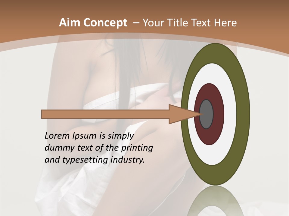 Pose Beauty Young PowerPoint Template