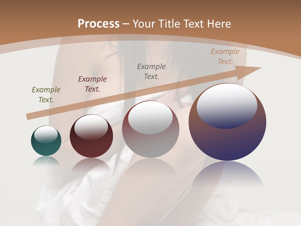 Pose Beauty Young PowerPoint Template