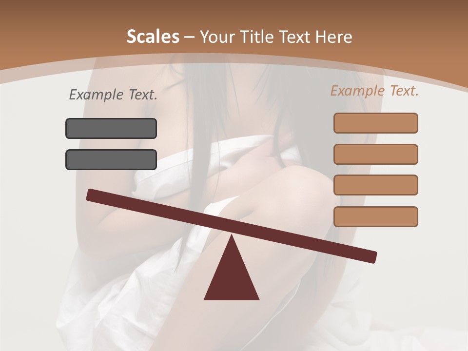 Pose Beauty Young PowerPoint Template