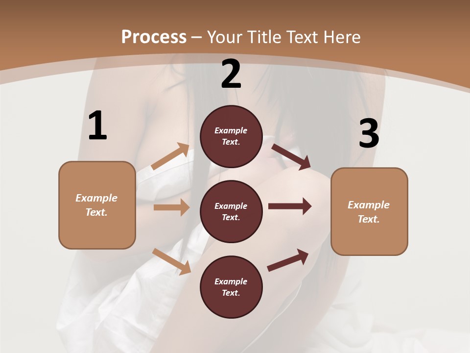 Pose Beauty Young PowerPoint Template