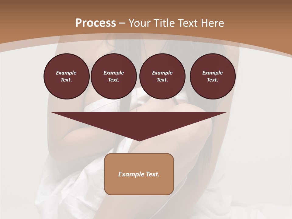 Pose Beauty Young PowerPoint Template