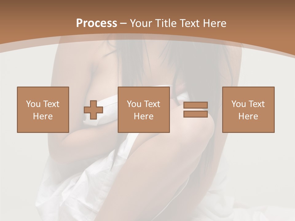 Pose Beauty Young PowerPoint Template