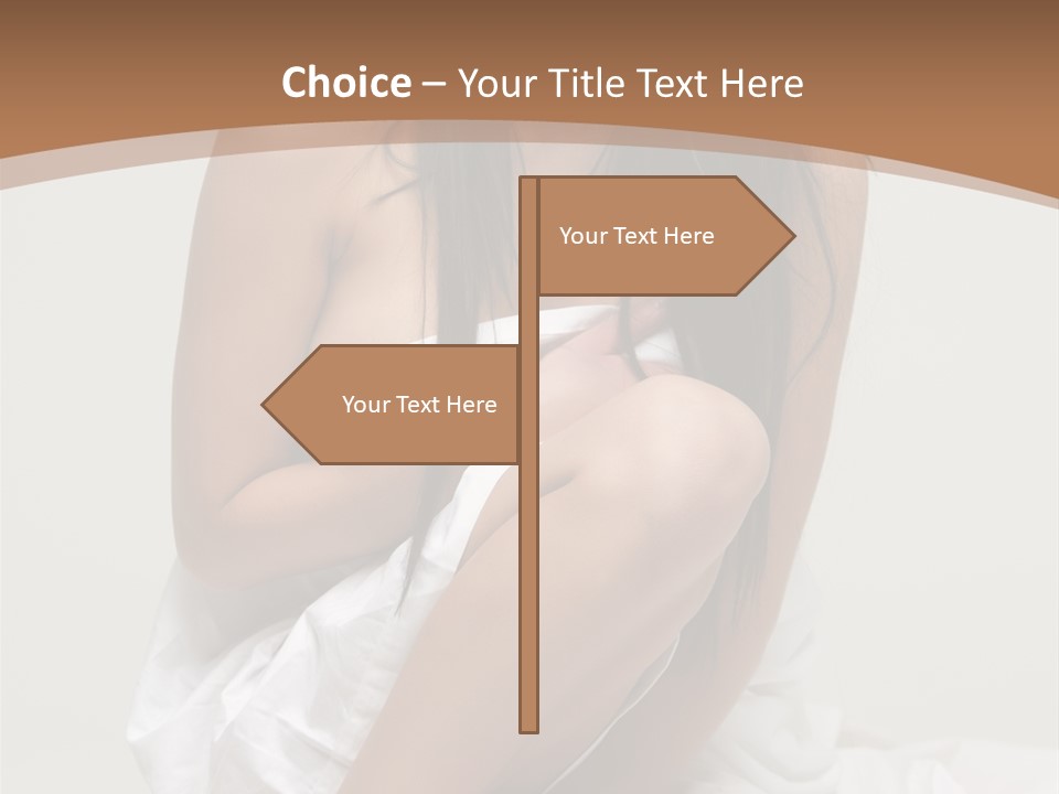 Pose Beauty Young PowerPoint Template