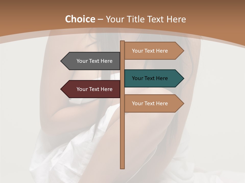 Pose Beauty Young PowerPoint Template