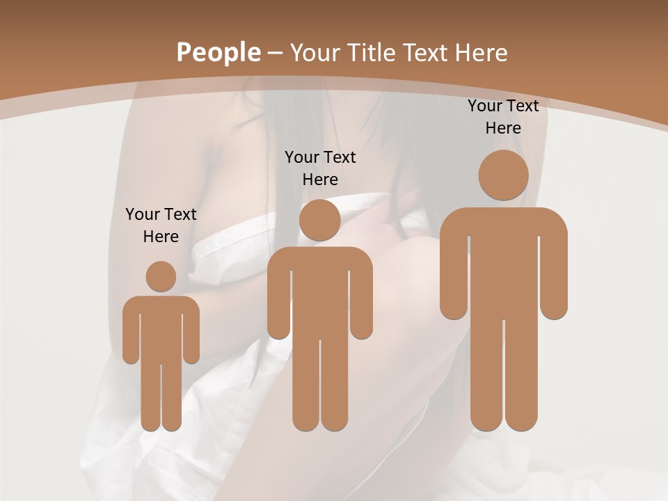 Pose Beauty Young PowerPoint Template