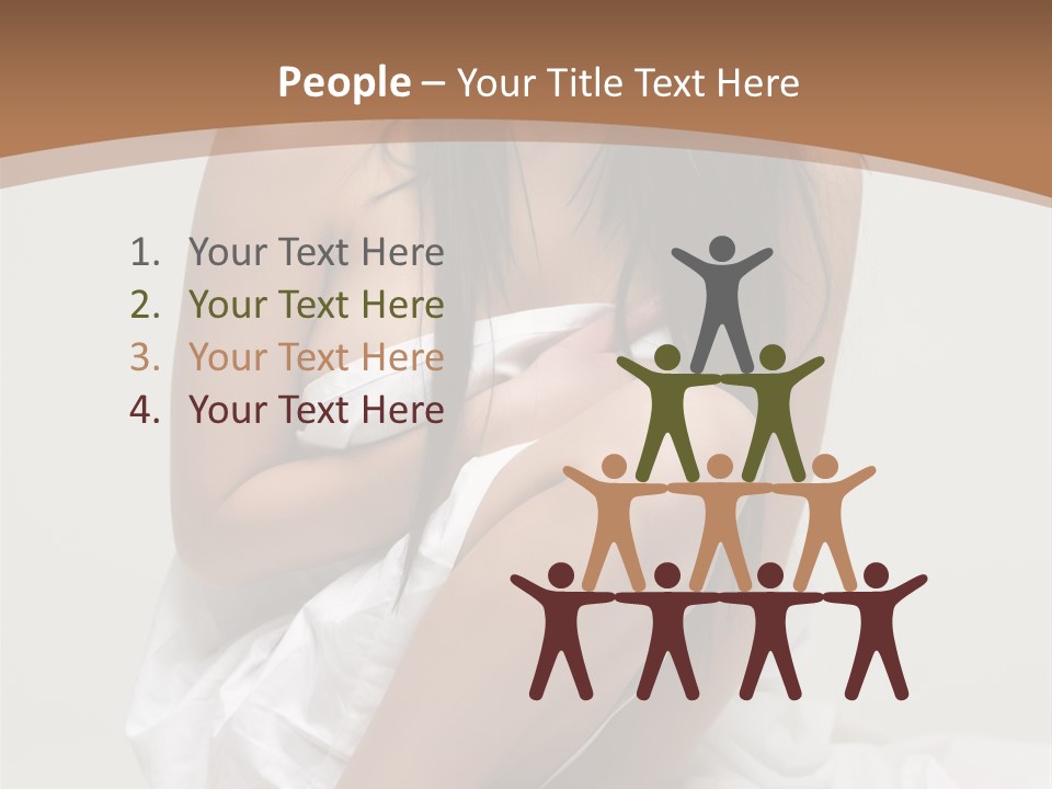 Pose Beauty Young PowerPoint Template