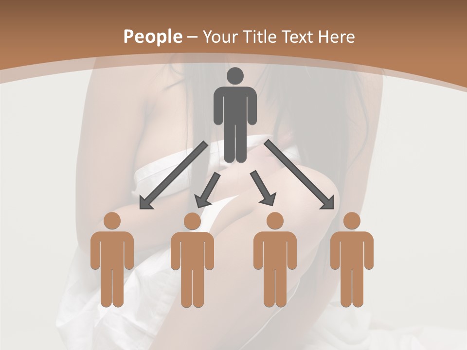 Pose Beauty Young PowerPoint Template