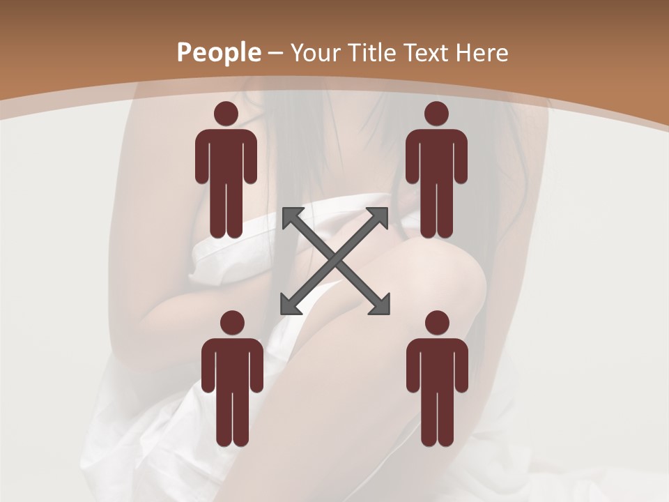 Pose Beauty Young PowerPoint Template