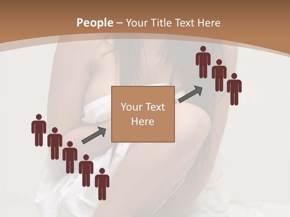 Pose Beauty Young PowerPoint Template