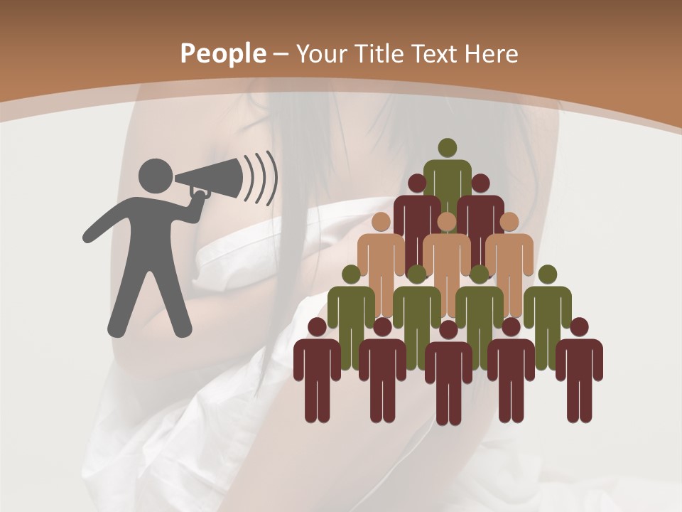 Pose Beauty Young PowerPoint Template