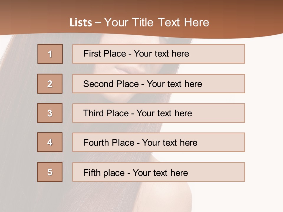 Freshness Female Young PowerPoint Template