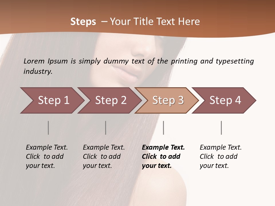Freshness Female Young PowerPoint Template