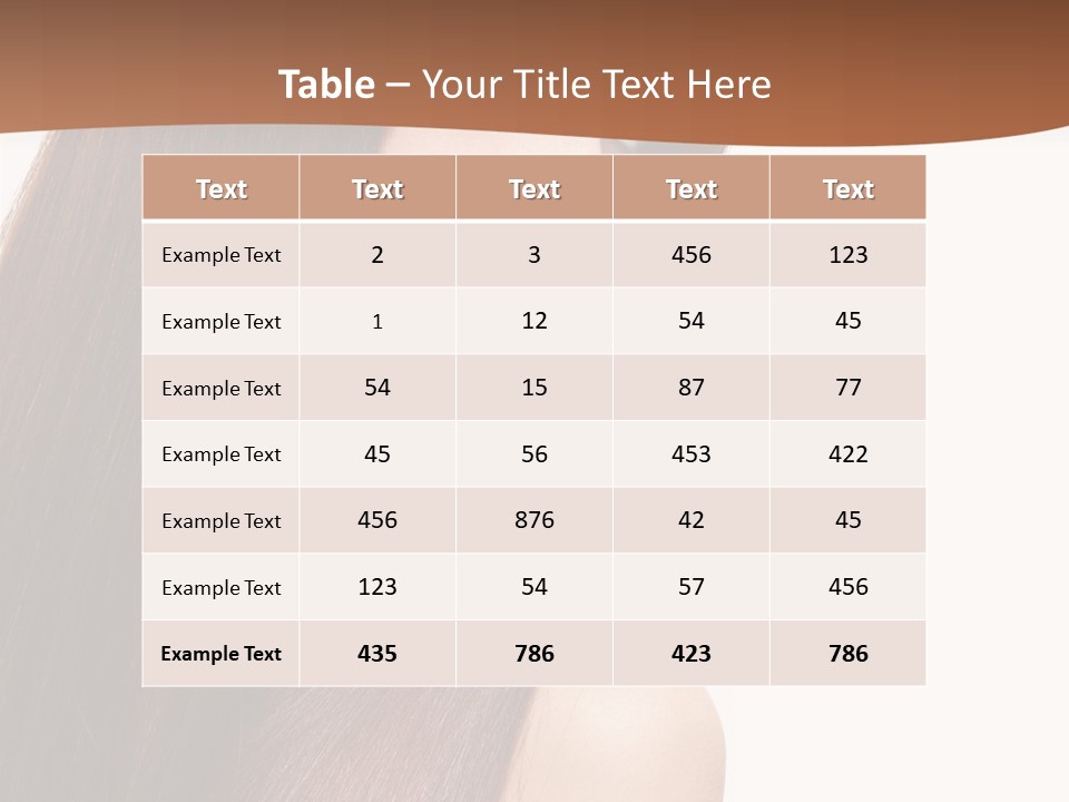 Freshness Female Young PowerPoint Template