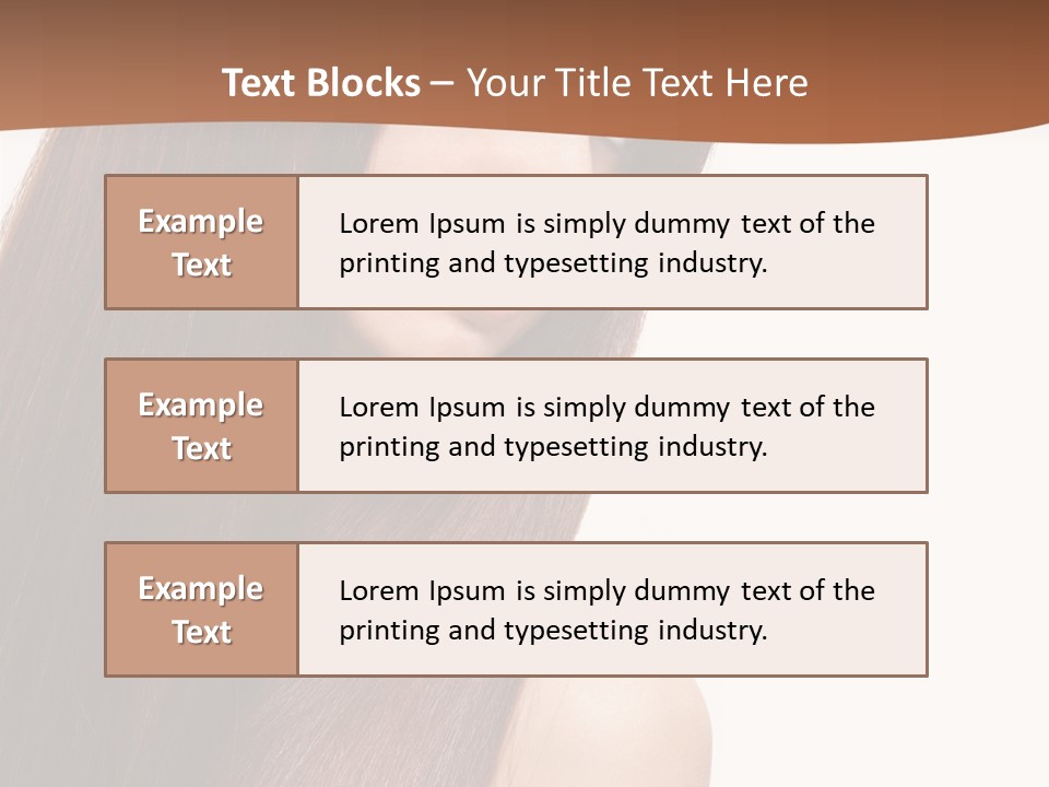 Freshness Female Young PowerPoint Template