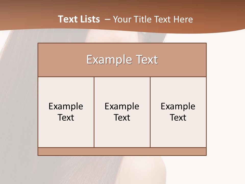 Freshness Female Young PowerPoint Template