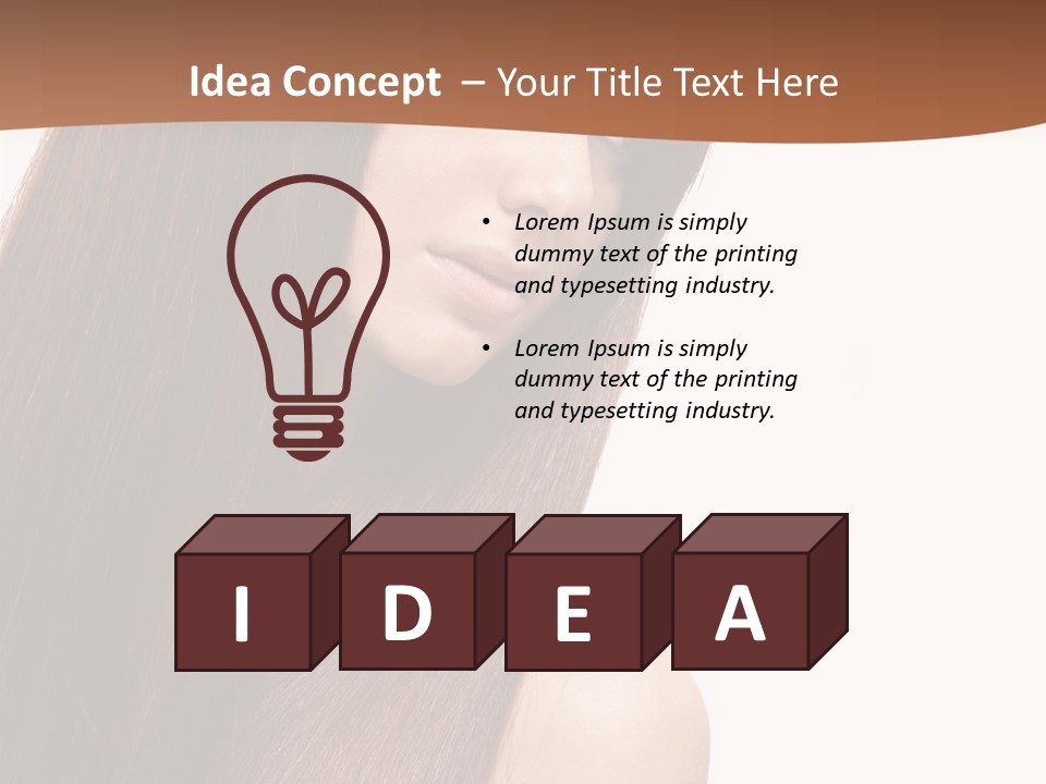 Freshness Female Young PowerPoint Template