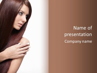 Female Young Health Care PowerPoint Template