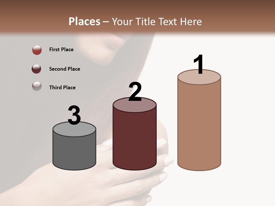 Female Young Health Care PowerPoint Template