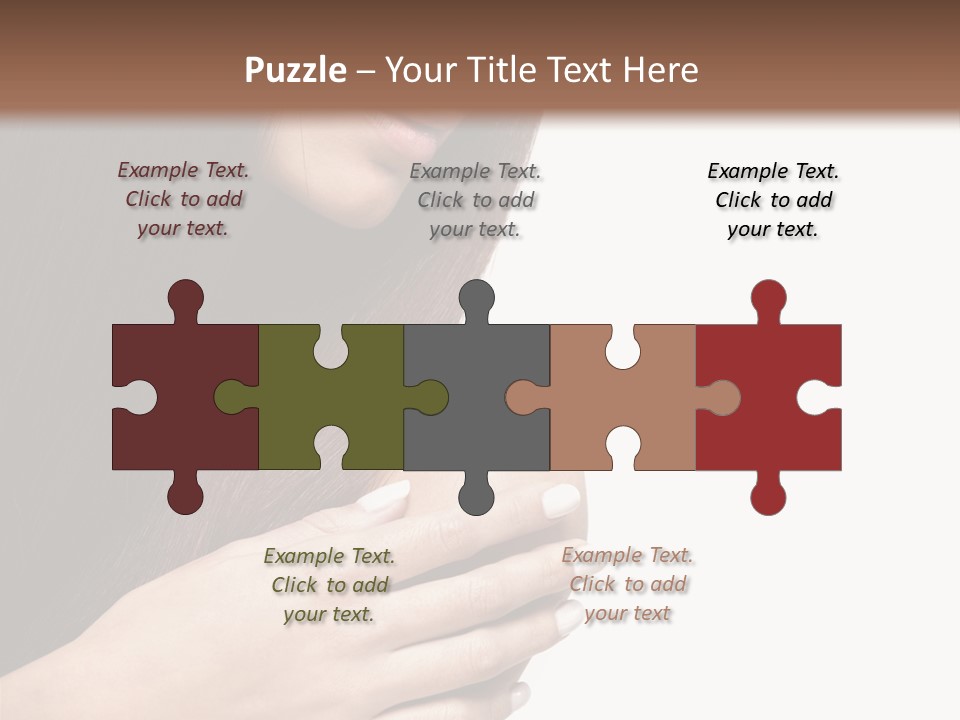 Female Young Health Care PowerPoint Template