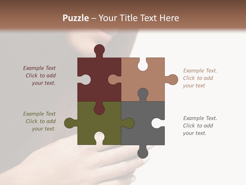 Female Young Health Care PowerPoint Template