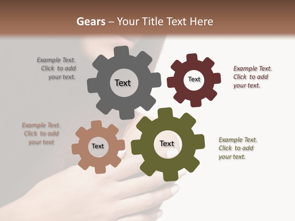 Female Young Health Care PowerPoint Template