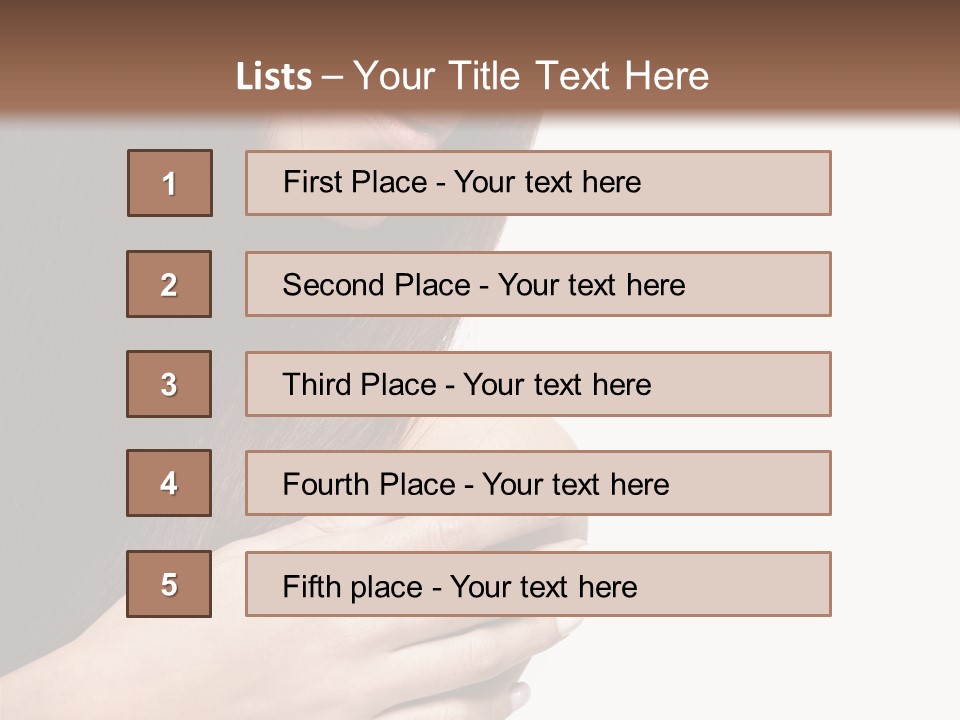 Female Young Health Care PowerPoint Template