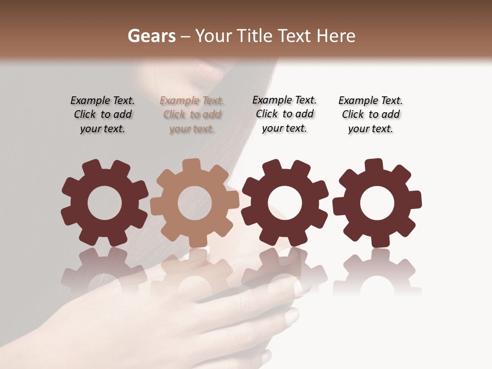 Female Young Health Care PowerPoint Template