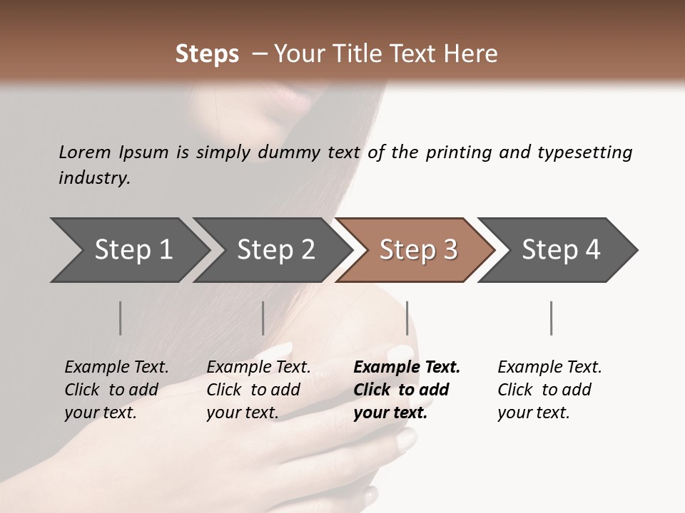 Female Young Health Care PowerPoint Template