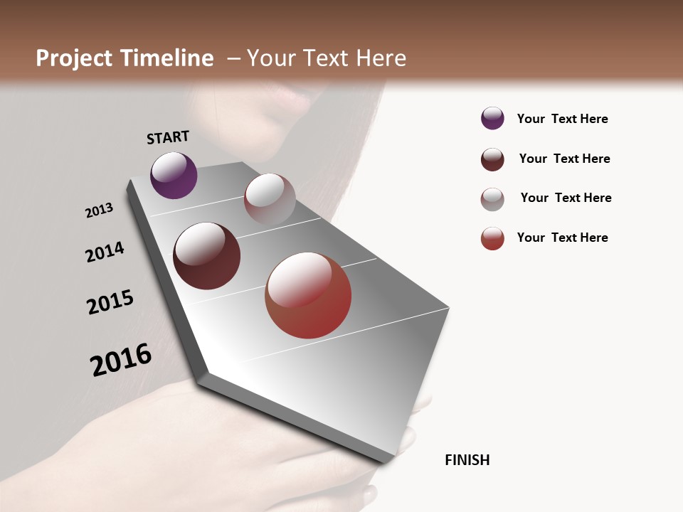 Female Young Health Care PowerPoint Template