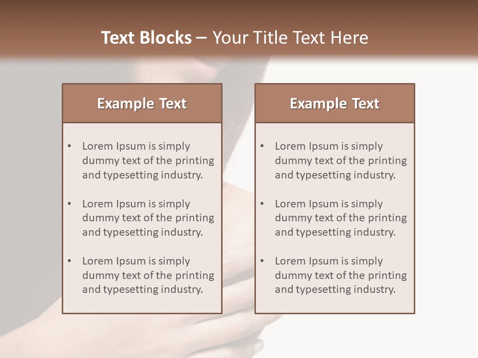 Female Young Health Care PowerPoint Template