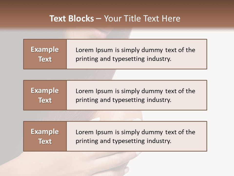 Female Young Health Care PowerPoint Template