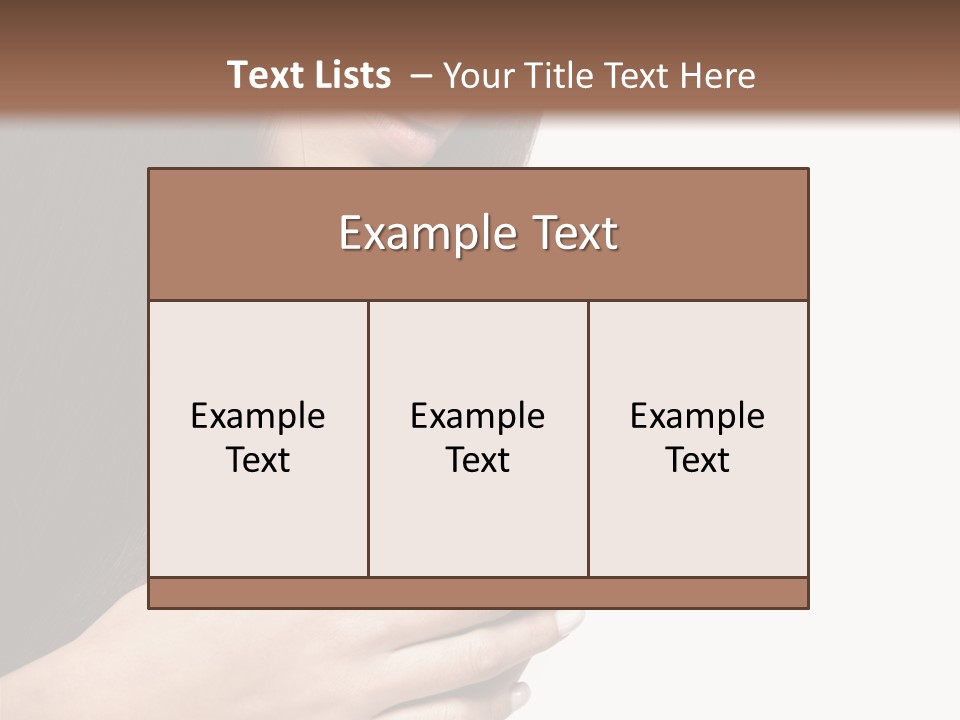 Female Young Health Care PowerPoint Template