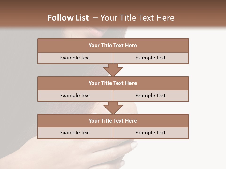 Female Young Health Care PowerPoint Template