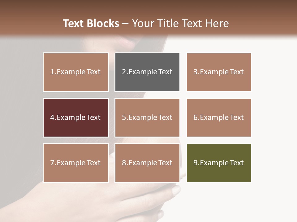 Female Young Health Care PowerPoint Template