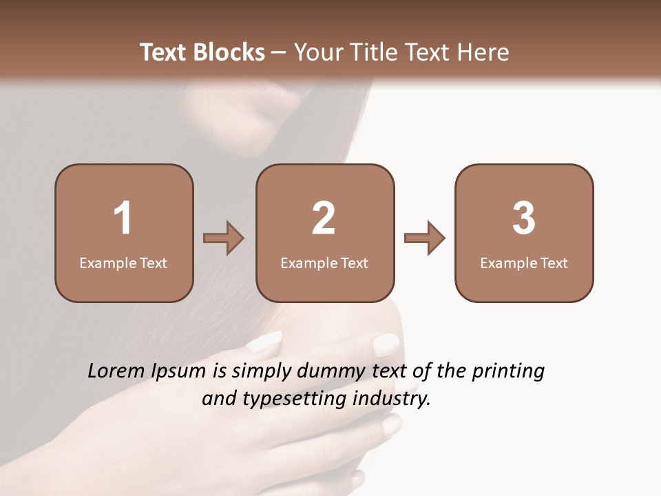 Female Young Health Care PowerPoint Template