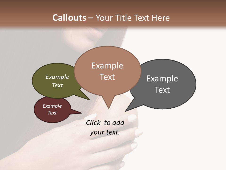 Female Young Health Care PowerPoint Template