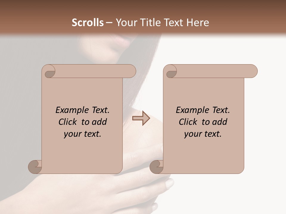 Female Young Health Care PowerPoint Template