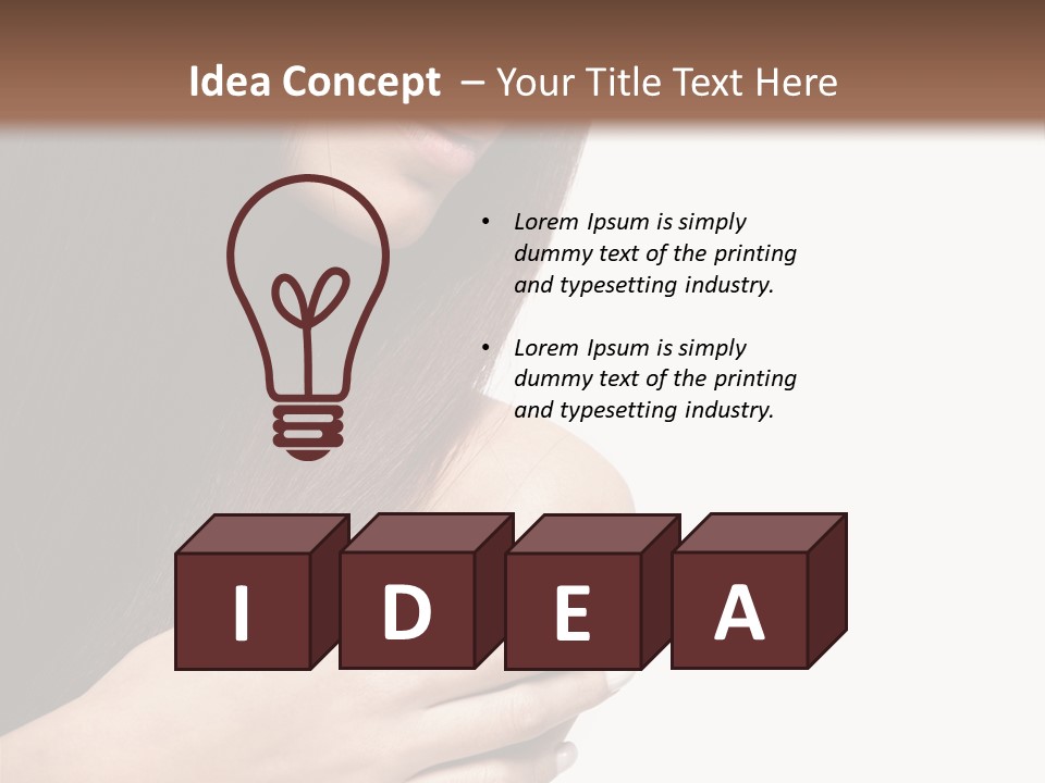 Female Young Health Care PowerPoint Template