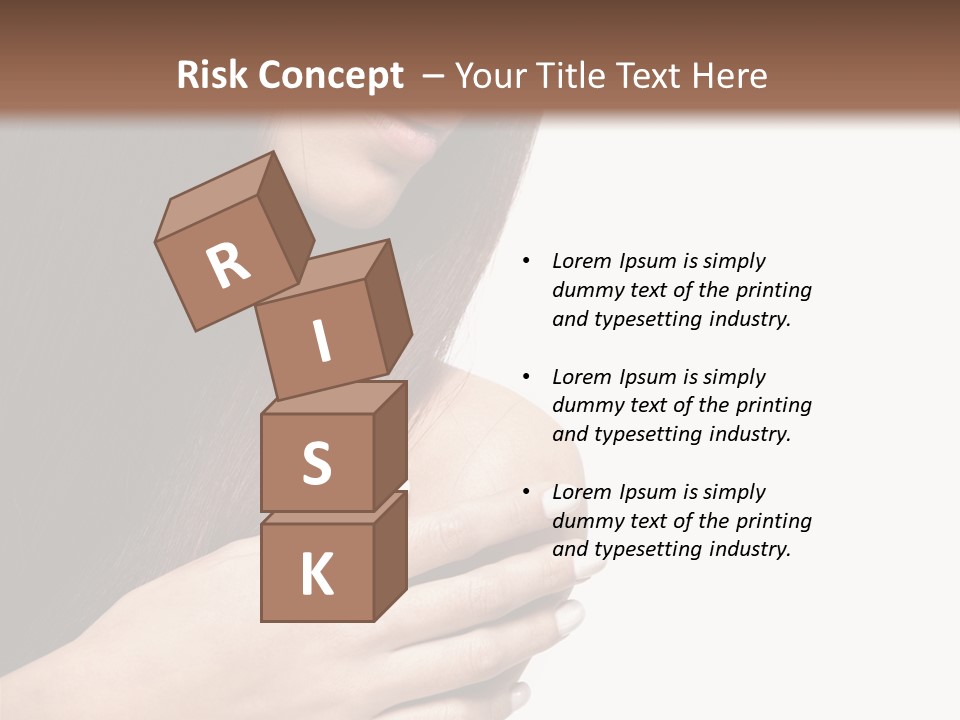 Female Young Health Care PowerPoint Template