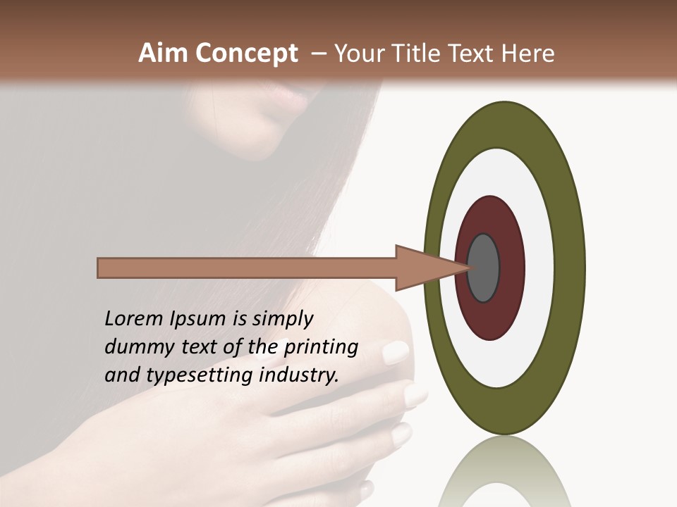 Female Young Health Care PowerPoint Template