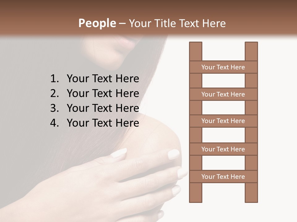 Female Young Health Care PowerPoint Template