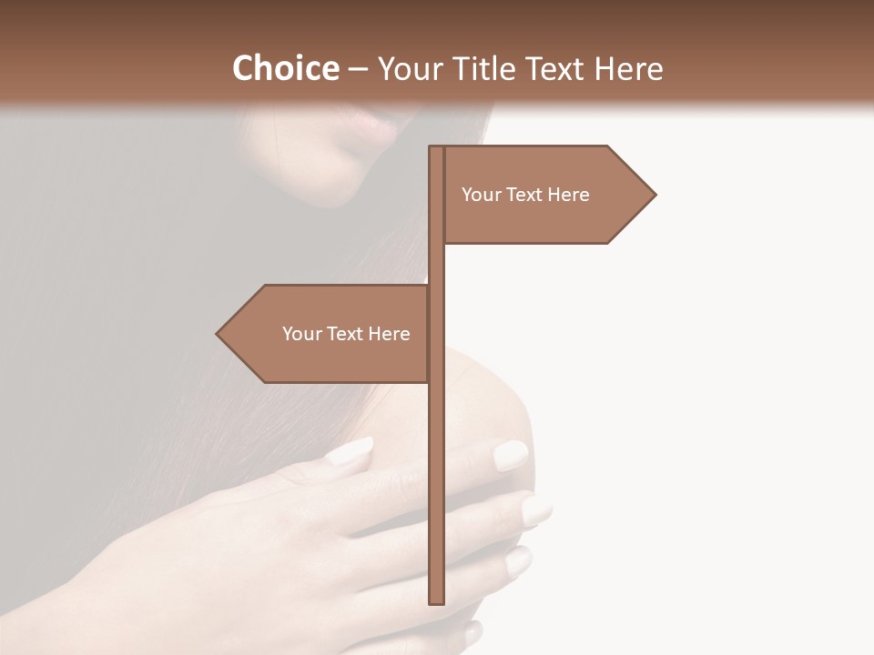 Female Young Health Care PowerPoint Template