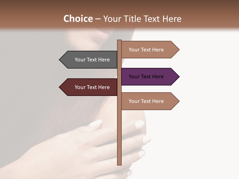Female Young Health Care PowerPoint Template