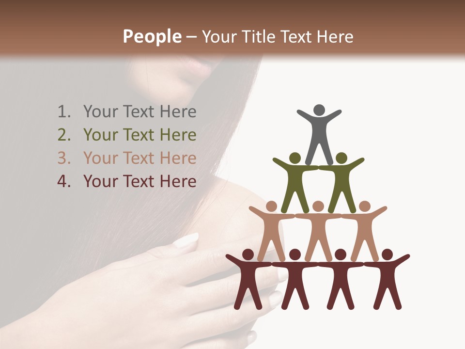 Female Young Health Care PowerPoint Template