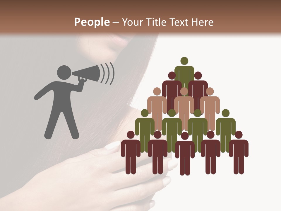 Female Young Health Care PowerPoint Template