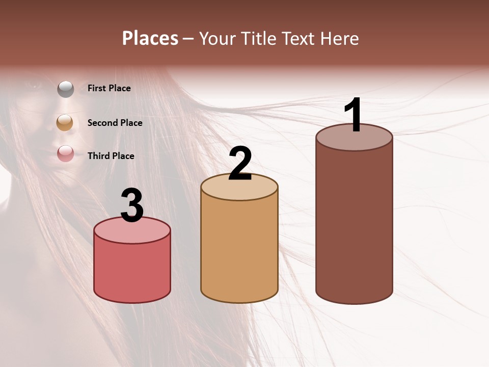 Woman Model Hairstyle PowerPoint Template