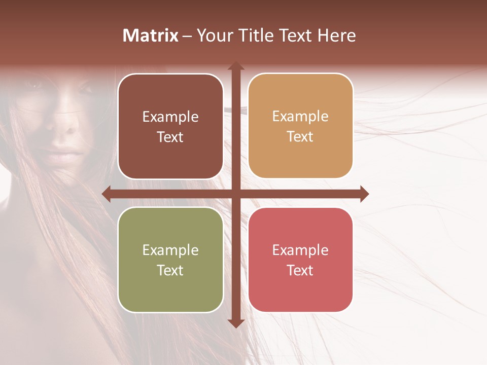 Woman Model Hairstyle PowerPoint Template