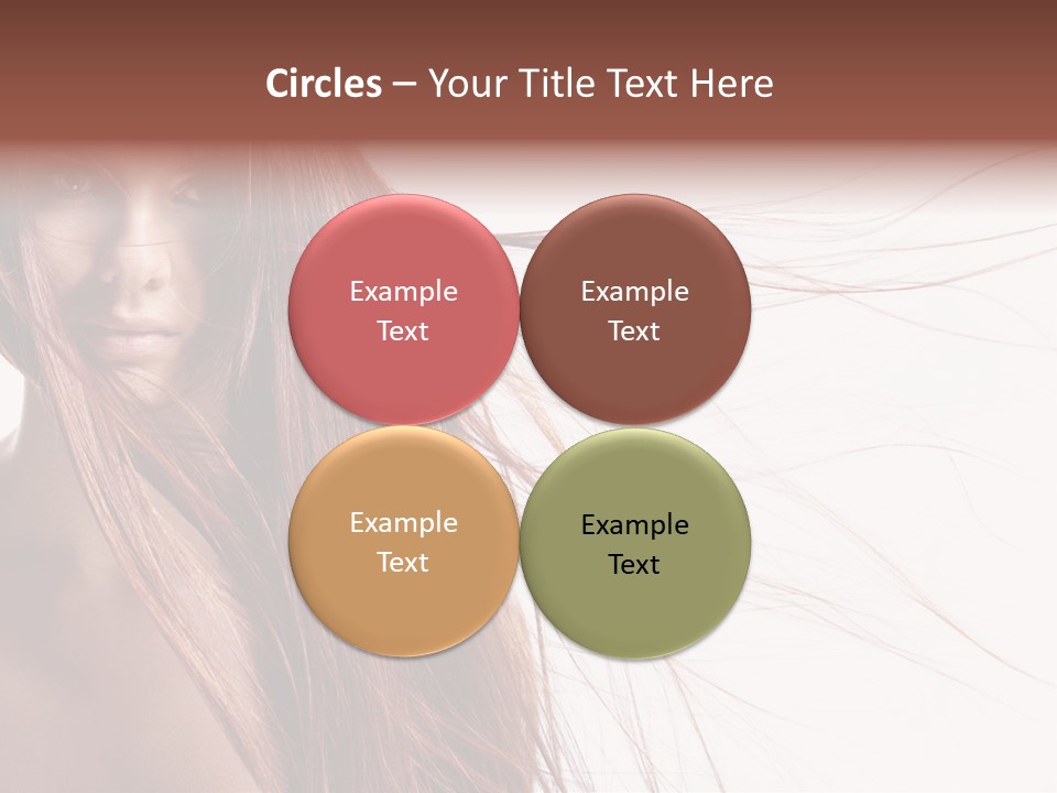 Woman Model Hairstyle PowerPoint Template